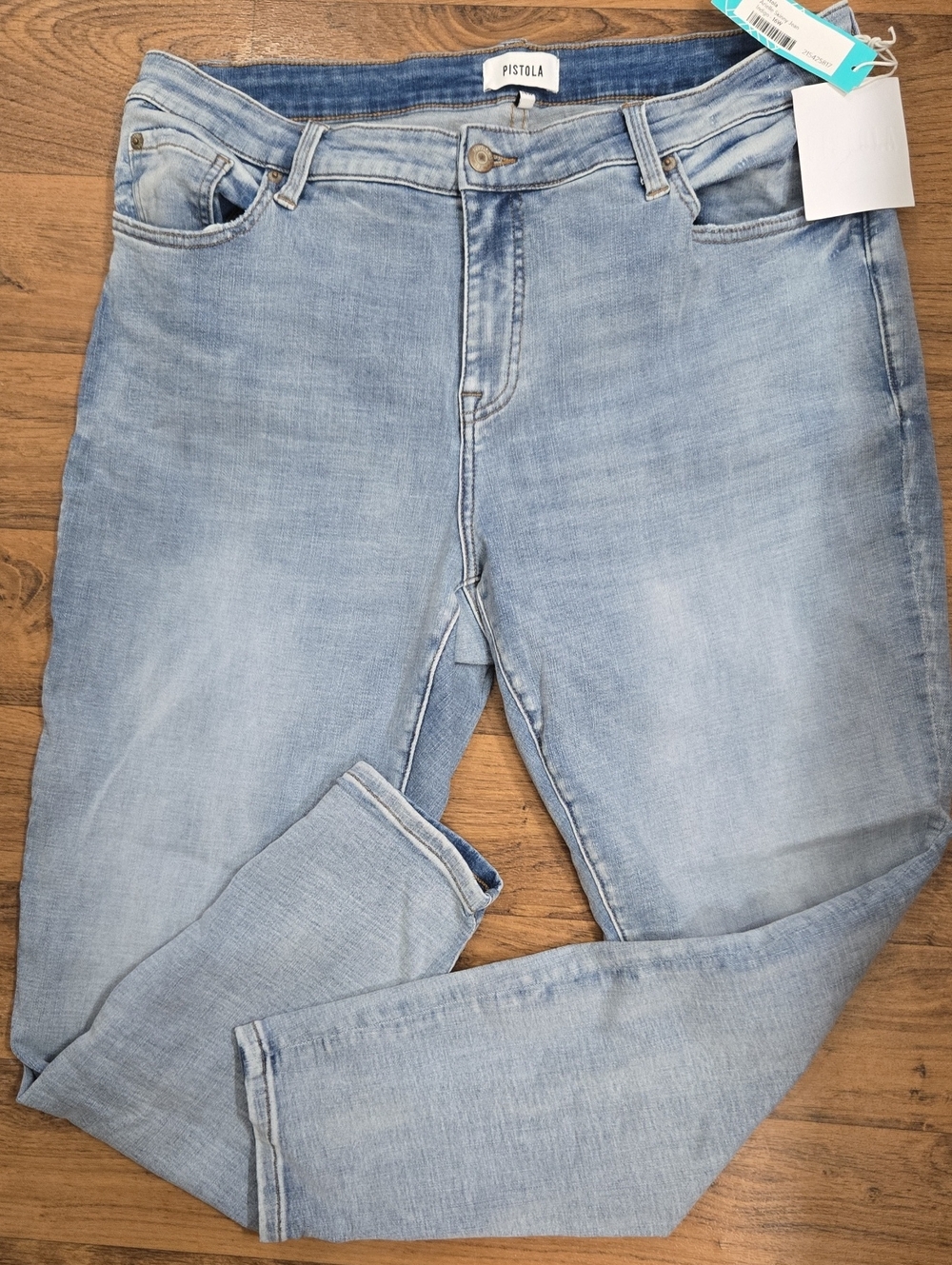 Pistola Men's Light Wash Blue Jeans